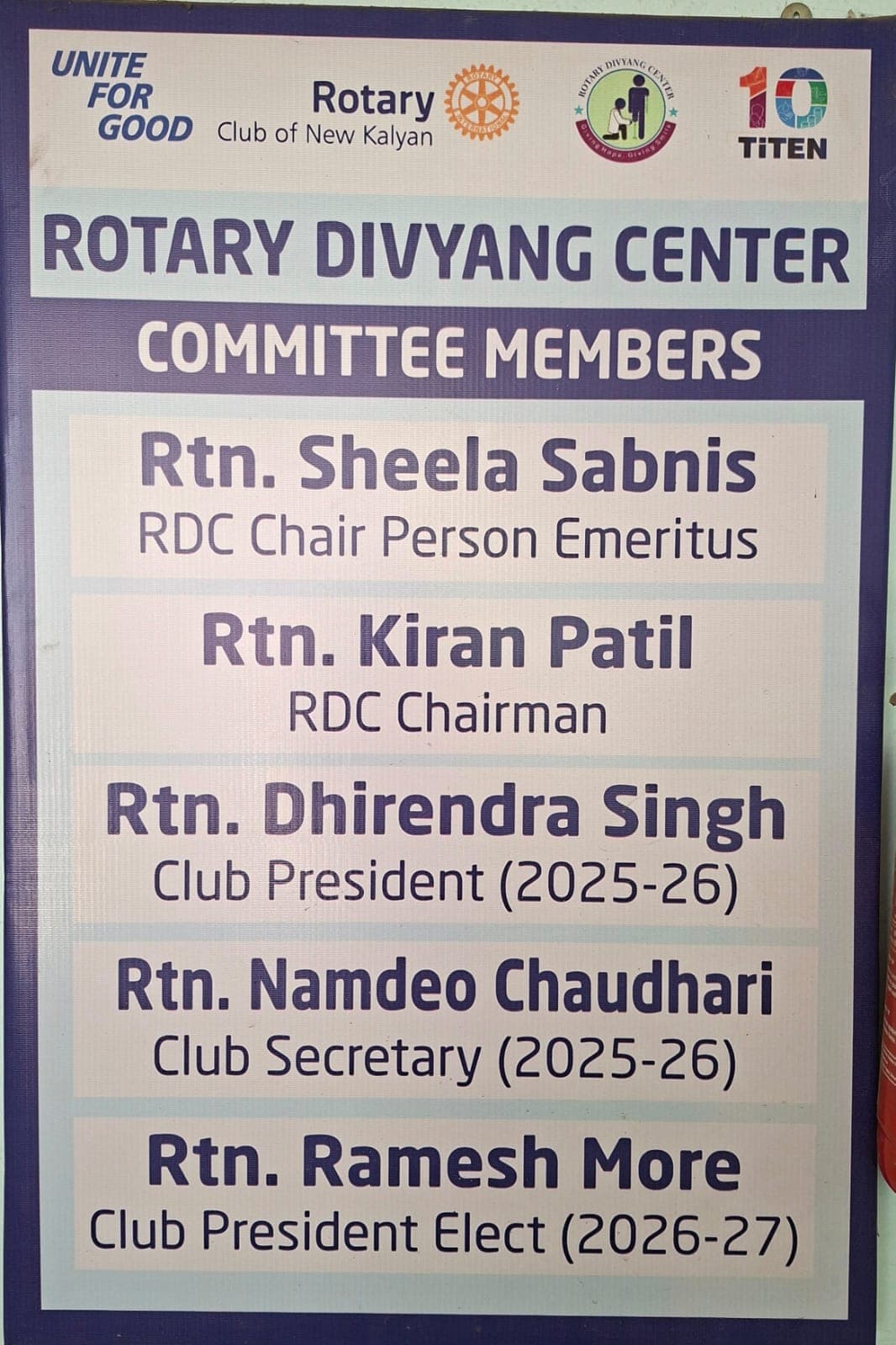 Inside Rotary Divyang Center